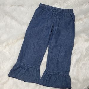 Boutique denim Ruffle pants 2t